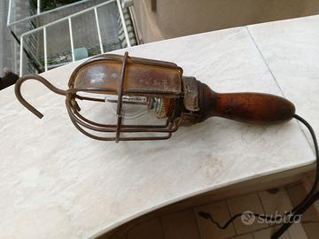 Lampada da officina meccanica vintage
