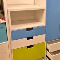 Armadio bambini IKEA bianco blu verde