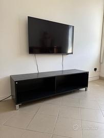 Mobile TV / Libreria modulare in legno listellare