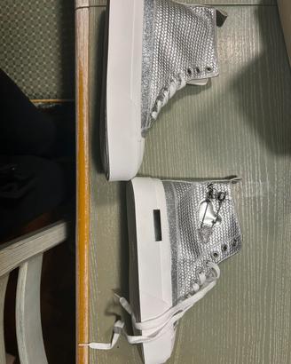 Scarpe sneakers con plateau numero 39
