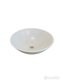 Lavabo tondo d'appoggio in Corian