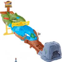 Pista Hot Wheels Wreckin’ Raceway con ostacoli