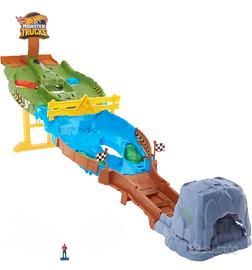 Pista Hot Wheels Wreckin’ Raceway con ostacoli