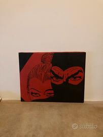 Quadro di Diabolik con Eva kant