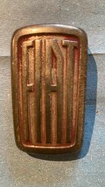 Fregio stemma fiat vintage anni '50 in metallo