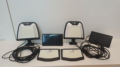 Set Luci Solari Esterno LED - 4 Pezzi - Nuovo con 