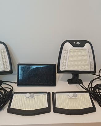 Set Luci Solari Esterno LED - 4 Pezzi - Nuovo con 