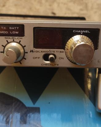 ricetrasmettitore  CB Midland CTE 77/800 vintage