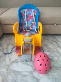 seggiolino bicicletta bambini e casco