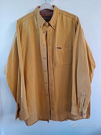 camicia uomo Marlboro Classics giallo ocra