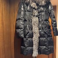 Piumino lungo donna con pelliccia MCS originale