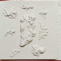 coppia di stampi per gesso angeli