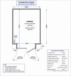 Garage di 18 mq a Spezzano - NO Spese Condominiali