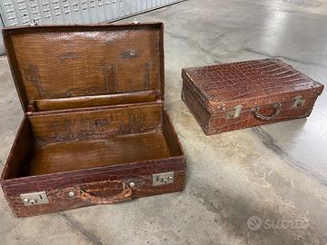 Valigie vintage coccodrillo