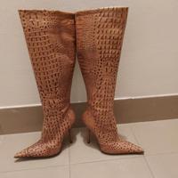 Stivali donna in pelle