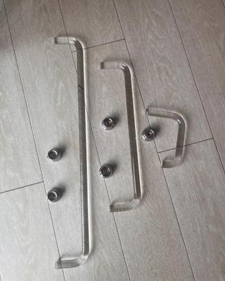 Set completo accessori bagno in plexiglass