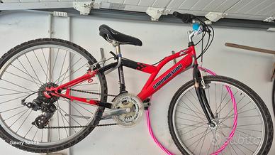  bicicletta ragazzo rossa
