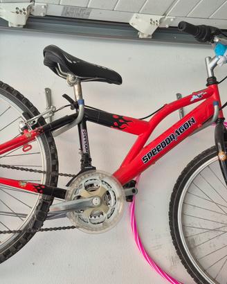  bicicletta ragazzo rossa
