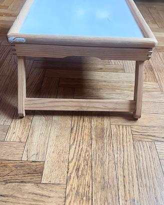 Vassoio da letto pieghevole in legno