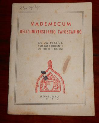 Libretto Vademecum dell'Universitario Cafoscariano
