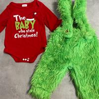 Vestito Grinch Natale neonato