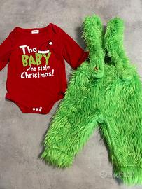 Vestito Grinch Natale neonato