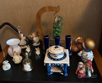 Lotto soprammobili, ceramiche e decorazioni