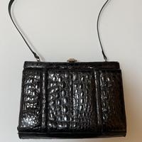 Borsa lusso pelle coccodrillo vintage