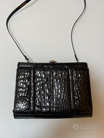 Borsa lusso pelle coccodrillo vintage