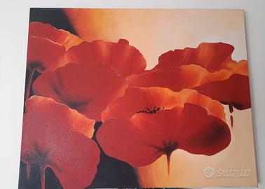 Quadro papaveri rossi