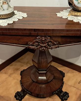Tavolo da gioco antico stile Luigi Filippo - XIX S