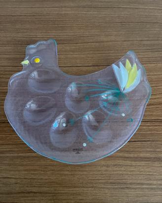 Piatto in vetro di murano