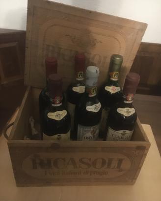 Vecchia confezione vini Ricasoli