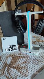 Sostieni cuffie gaming per cuffie PC computer havi