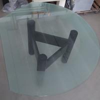 Scrivania Direzionale Vetro Cristallo 150x124x75