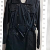 Trench Atmosphere blu notte in cotone