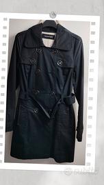 Trench Atmosphere blu notte in cotone