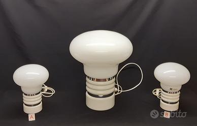 SET 3 PEZZI LAMPADE VINTAGE TRONCONI MILANO ' 70