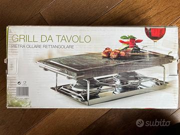 Grill da tavolo con pietra ollare