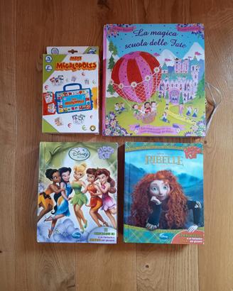 4 Libro giochi per bambini come da foto: 1 giocoli