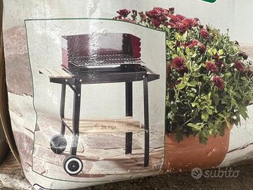 Barbecue con carrello