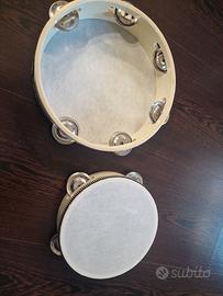 coppia tamburelli con sonagli