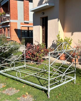 Letto Napoleonico da campo in ferro battuto