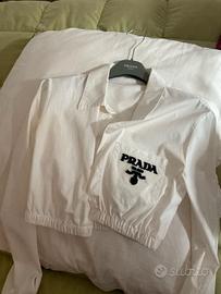 Prada crop maniche lunghe