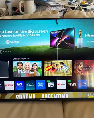 TV HiSense 40 pollici seminuova con difetto