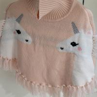 poncho bambina unicorno