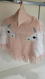 poncho bambina unicorno