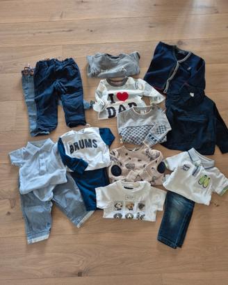 lotto bambino 9/12 mesi, cm 80