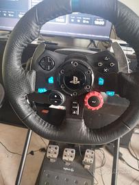 logiteck g29 ps5 ps4 pc + pedaliera, usato 3 volte