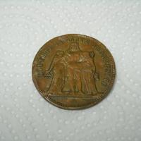 5 franchi francesi 1908 raro